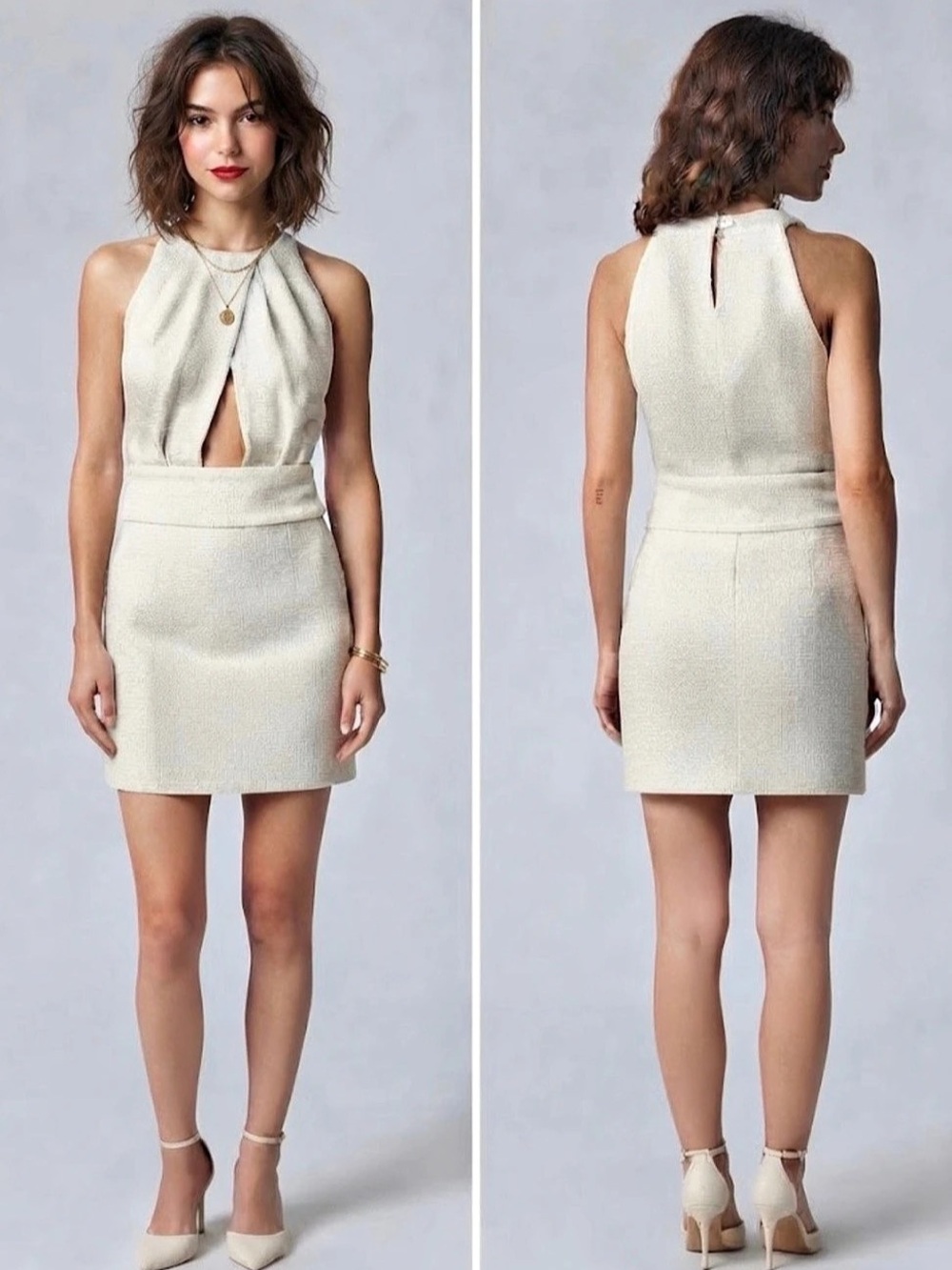 IRO Dress Mini in Cream Size 32FR XXS